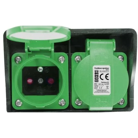 Gniazda-elektryczne - przedłużacz ogrodowy wbijany na 2 gniazda pw-1/2 rum-lux 