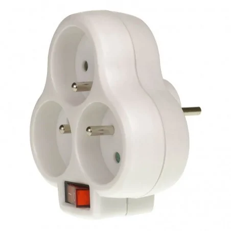 Rozgalezniki - rozgałęźnik z wyłącznikiem 3 gniazda z/u z-9 rum-lux 