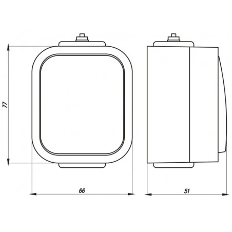 Gniazda-pojedyncze-natynkowe - natynkowe gniazdo z klapką szary/czarny ip54 b2 nt-16b2 abex 