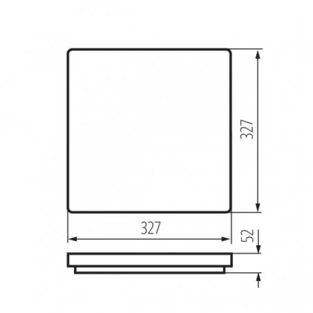 Plafony - mocna plafoniera led hermetyczna z czujnikiem ruchu 36w 4000k varso hi 26986 kanlux 