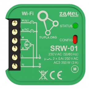   Sterownik rolet Wi-Fi SRW-01 SUPLA ZAMEL 