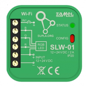  Sterownik LED RGB Wi-Fi SLW-01 SUPLA ZAMEL 