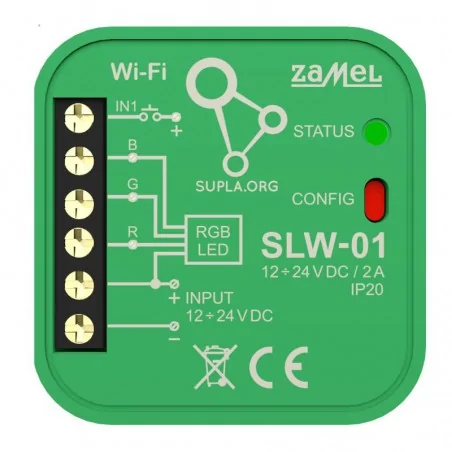 Sterowniki-i-odbiorniki - sterownik led rgb wi-fi slw-01 supla zamel 
