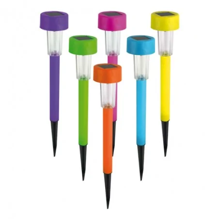 Lampy-solarne - solarna lampka ogrodowa led z zimnym światłem 6500k 0,06w ip44 sopla led 03939 ideus 