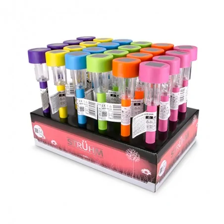 Lampy-solarne - solarna lampka ogrodowa led z zimnym światłem 6500k 0,06w ip44 sopla led 03939 ideus 