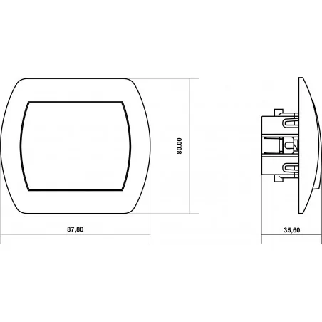 Wylaczniki-jednobiegunowe - włącznik pojedynczy do ramki brązowy metalik trend 9wp-1 karlik 