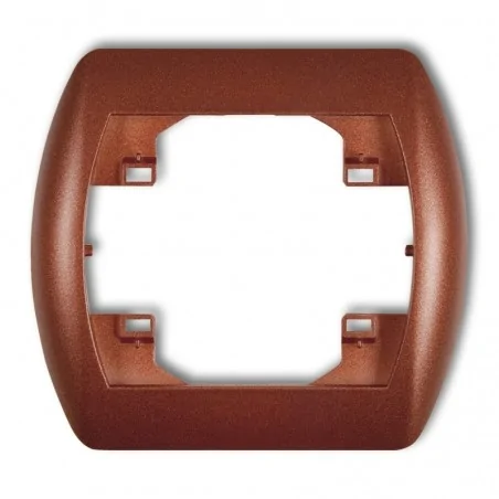 Ramki-instalacyjne - ramka pojedyncza brązowy metalik trend 9rh-1 karlik 