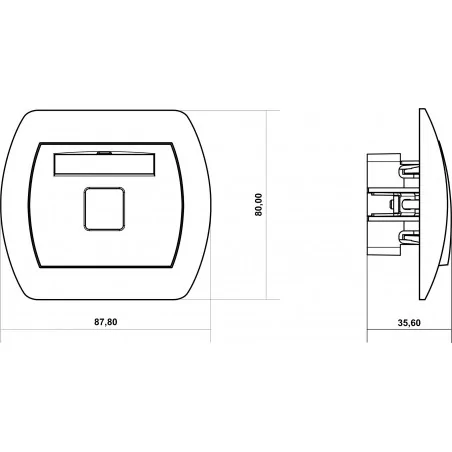 Gniazda-glosnikowe - gniazdo pojedyncze głośnikowe beżowe trend 1gg-1 karlik 