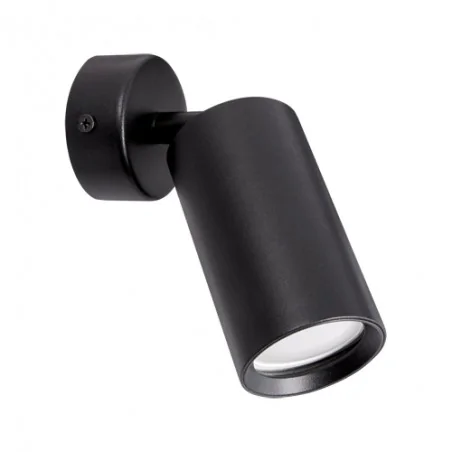 Kinkiety-do-salonu - oprawa ścienno-sufitowa czarna gu10 35w daria spt 03947 ideus 