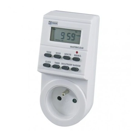 Programatory-czasowe - cyfrowy programator czasowy 8 programów ip20 ts-ef1 emos p5501 