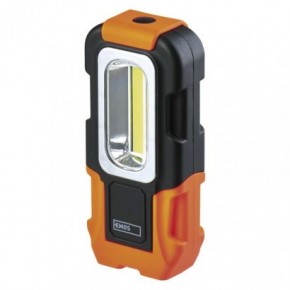Latarki-warsztatowe - latarka akumulatorowa led czarno-pomarańczowa na baterie 3xaaa p3888 emos