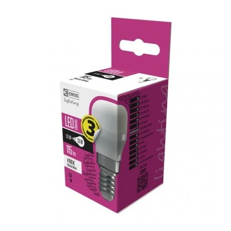 Gwint-trzonek-e14 - mała żarówka led do lodówki st26 230v 1,8w e14 neutralna 4000k 3letnia gwarancja emos z6913 