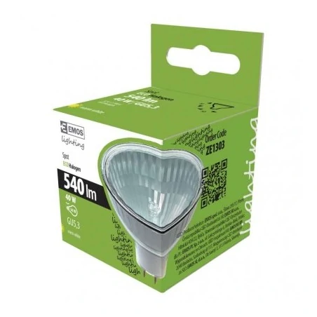 Zarowki-tradycyjne - żarówka halogenowa niskonapięciowa 12v mr16 40w 540lm gu5,3 ciepła emos ze1303 