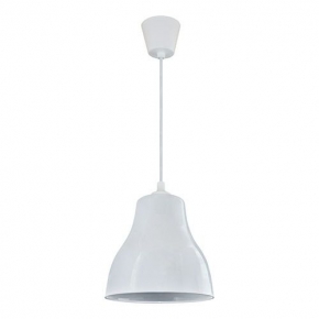 Lampy-sufitowe - plastikowa biała lampa sufitowa inka 00012 ideus 
