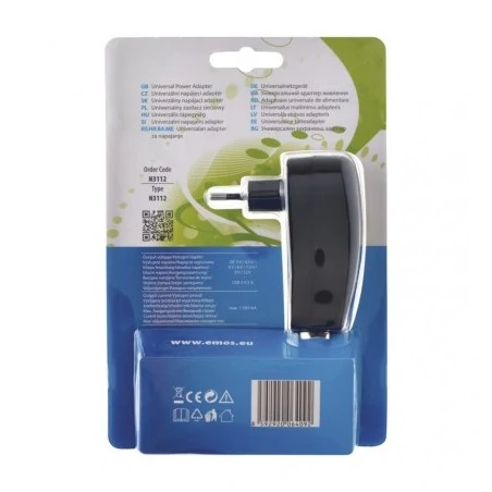 Zasilacze-led - zasilacz impulsowy 1500ma z wymiennymi końcówkami usb n3112 emos 