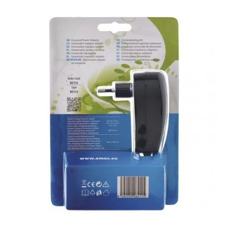 Zasilacze-led - zasilacz impulsowy 2250ma z wymiennymi końcówkami, usb n3113 emos 