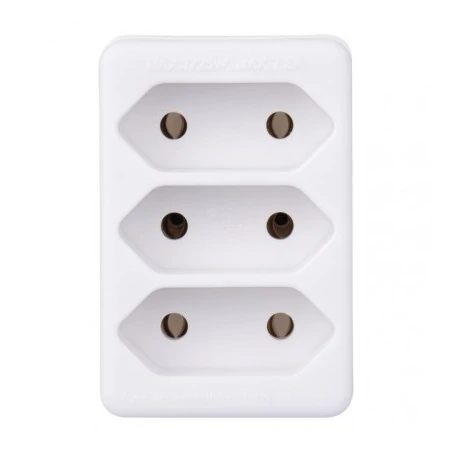 Rozgalezniki - rozgałęźnik potrójny biały p0013 emos 