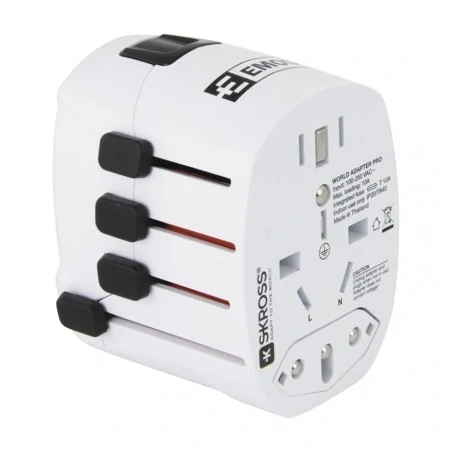 Rozgalezniki - adapter podróżny do ameryki afryki azji biały p0056 emos 