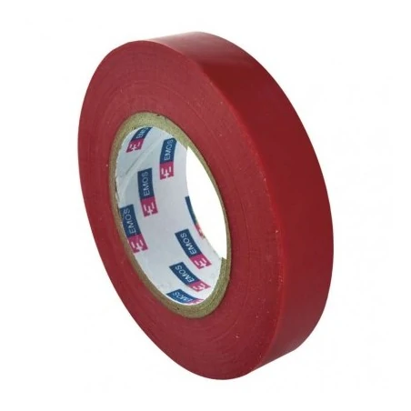 Tasmy-izolacyjne - zestaw taśm izolacyjnych 10 sztuk czerwone pvc 15mm/10m  emos f61513 