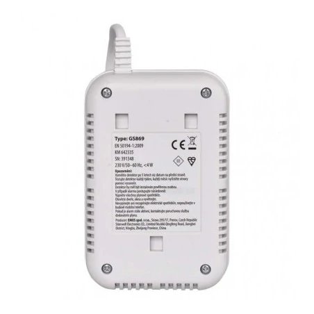 Czujniki-gazu - detektor gazu ziemnego wykrywacz gazu propan butan 5lat 230v gs869 emos 