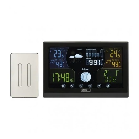 Termometry-i-stacje-pogodowe - stacja pogodowa bezprzewodowa z wyświetlaczem 3x1,5v aaa e6018 emos 
