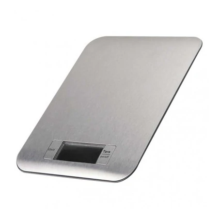Wagi-kuchenne-i-lazienkowe - srebrna waga kuchenna na baterie z wyświetlaczem 5kg ev012 emos 