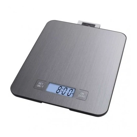 Wagi-kuchenne-i-lazienkowe - waga kuchenna srebrna do 15kg na baterie z wyświetlaczem ev023 emos 