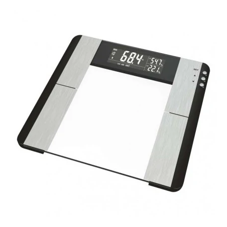 Wagi-kuchenne-i-lazienkowe - waga łazienkowa srebrna 150kg na baterie bmi ev104 emos 