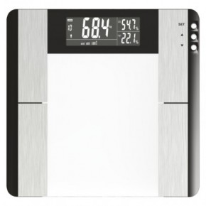 Wagi-kuchenne-i-lazienkowe - waga łazienkowa srebrna 150kg na baterie bmi ev104 emos 
