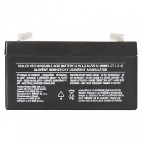 Akumulatory - akumulator agm 6v 1,3ah faston 4,7 b9651 - 1201000500 emos 