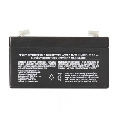 Akumulatory - akumulator agm 6v 1,3ah faston 4,7 b9651 - 1201000500 emos 