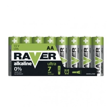 Baterie - bateria alkaliczna raver ultra alkaline aa (lr6) folia 8 b79218 emos 