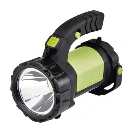 Latarki-led - poręczna latarka ładowalna typu szperacz led cree 5w + cob led, 310 lm 2000mah emos p4526 