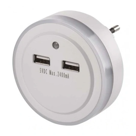 Lampki-do-kontaktu - lampka nocna do kontaktu z czujnikiem zmierzchu i usb p3313 emos 