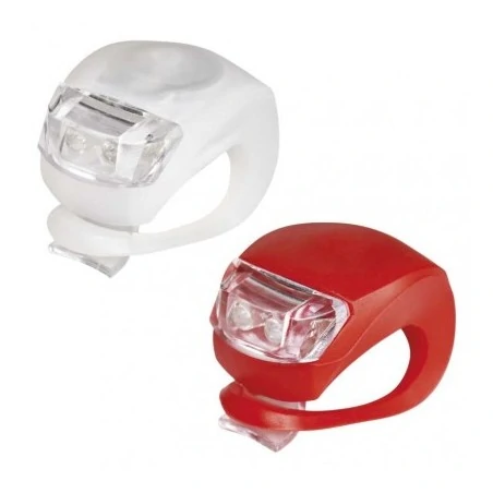 Latarki-led - p3921 lampa rowerowa komplet przód + tył 10 lm 2×cr2032 emos 