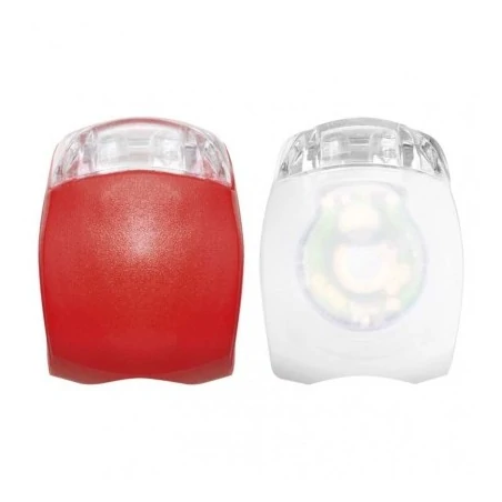 Latarki-led - p3921 lampa rowerowa komplet przód + tył 10 lm 2×cr2032 emos 