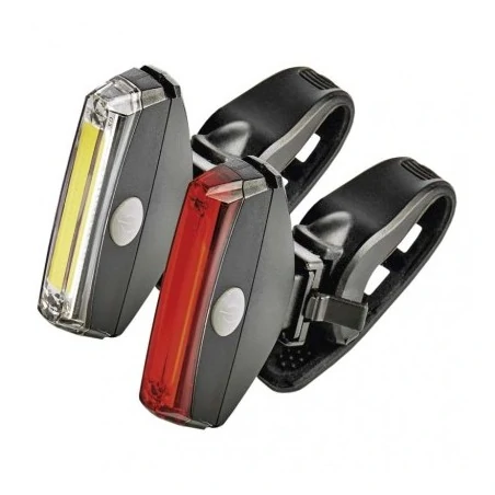 Latarki-led - p3922 lampa rowerowa led komplet przód + tył 22 lm 2× cr2033 emos 