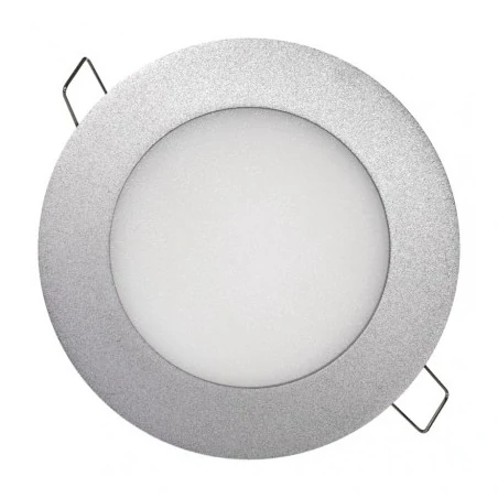 Oprawy-sufitowe - okrągła oprawa oświetleniowa srebrna led 6w ip20 4000k zd1222 emos 