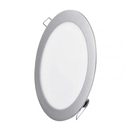 Oprawy-sufitowe - srebrna oprawa podtynkowa led oczko 18w ip20 4000k zd1242 emos 