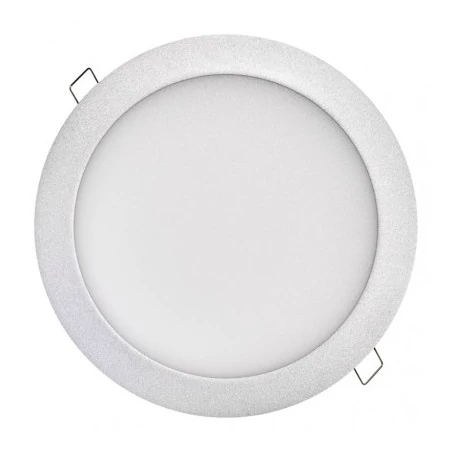 Oprawy-sufitowe - srebrna oprawa podtynkowa led oczko 18w ip20 4000k zd1242 emos 