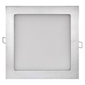 Oprawy-sufitowe - srebrny panel led wpuszczany kwadratowy 18w ip20 4000k zd2142 emos 