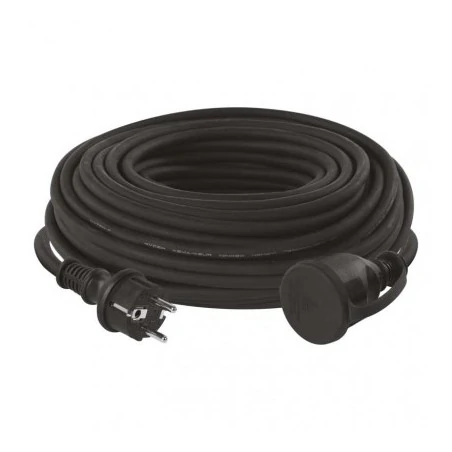 Przedluzacze-elektryczne - przedłużacz zewnętrzny z 1 gniazdem 30m 3× 1,5mm guma emos p01730 