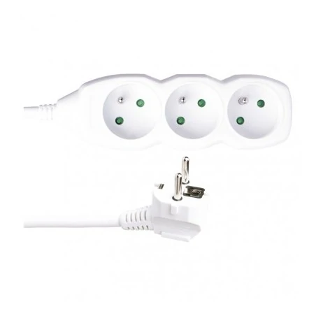 Przedluzacze-elektryczne - przedłużacz elektryczny potrójny biały 5m 3× 1,5mm emos p0315r 