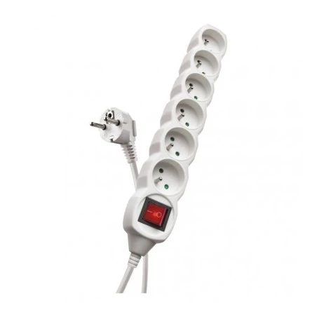 Przedluzacze-elektryczne - przedłużacz z wyłącznikiem na 6 gniazd 5 metrowy emos p1615 