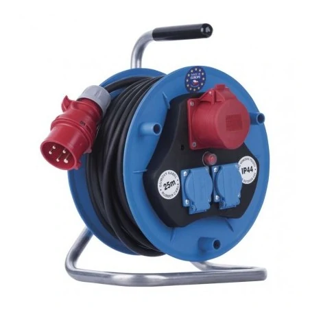 Przedluzacze-bebnowe - przedłużacz siłowy gumowy na bębnie 25m 3 gniazda p193250 emos 