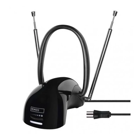 Dekodery-i-anteny - antena pokojowa czarna dvb-t2 wzmacniacz j0656 emos 