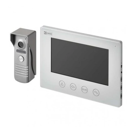 Wideodomofony - wideodomofon wifi  sterowany telefonem kolorowy wyświetlacz hd h2014 emos 