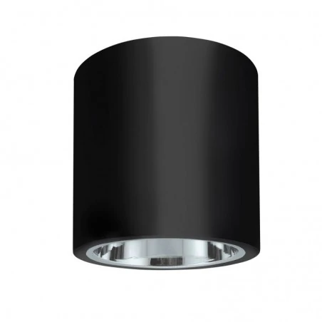 Oprawy-sufitowe - oprawa sufitowa czarna tuba natynkowa jupiter 311719 polux 