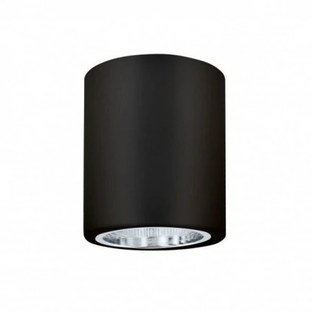 Oprawy-sufitowe - oprawa natynkowa metalowa okrągła czarna jupiter md-4011 311702 polux 
