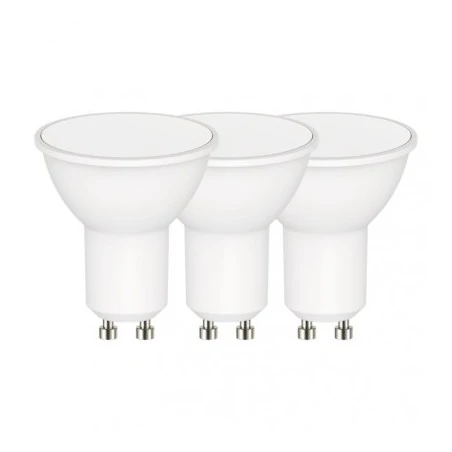 Gwint-trzonek-gu10 - komplet 3 żarówek led gu10 3,8-30w gu10 ciepła biel 320lm 3lata emos zq8340.3 